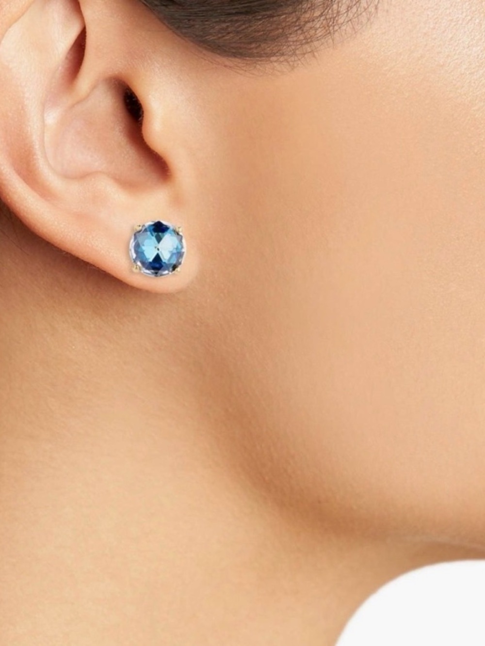 Kate Spade New York iridescent Blue Crystal Stud Earrings *nwt - Picture 4 of 4